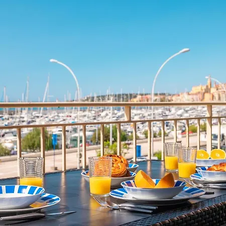 Apartament La Grande Palmeraie - Spacieux Avec Vue Mer, Terrasse, Port De Garavan