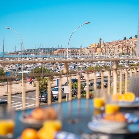 Apartament La Grande Palmeraie - Spacieux Avec Vue Mer, Terrasse, Port De Garavan