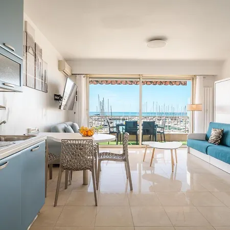 Апартаменты La Grande Palmeraie - Spacieux Avec Vue Mer, Terrasse, Port De Garavan